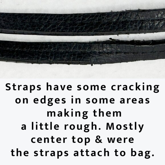 Banana Republic Effortless Tote Black Pebbled Leather Magnetic Snap Closure - Picture 7 of 9